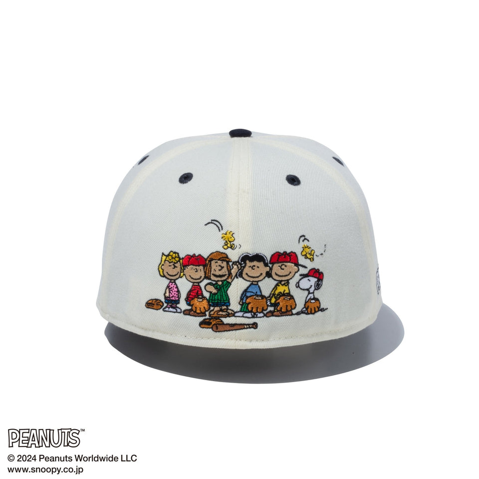 59FIFTY PEANUTS ピーナッツ スヌーピー 野球 クロームホワイト ネイビーバイザー | ニューエラオンラインストア