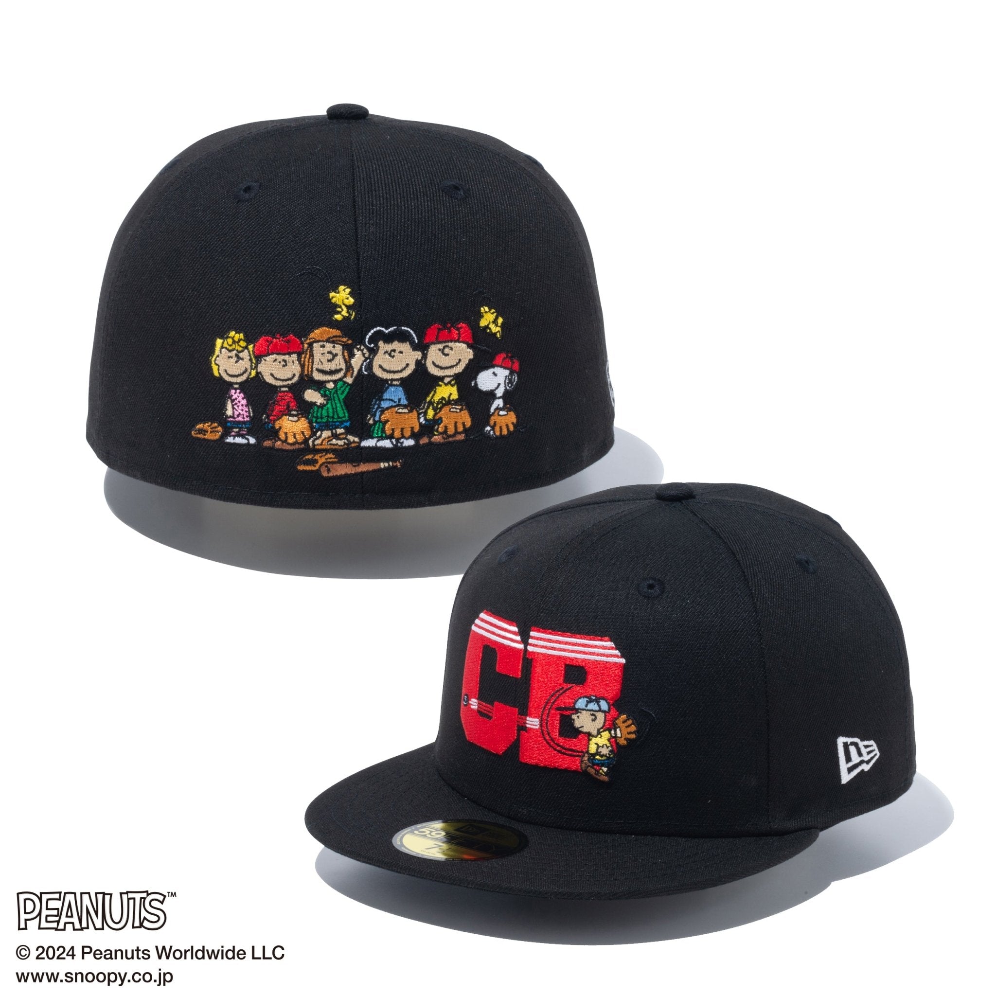 59FIFTY PEANUTS ピーナッツ チャーリー・ブラウン 野球 ブラック