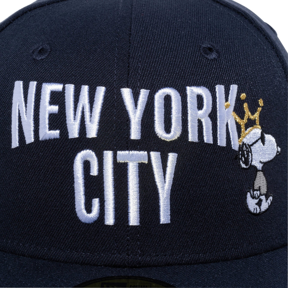 59FIFTY Peanuts NEW YORK CITY ジョー・クール 王冠 ネイビー