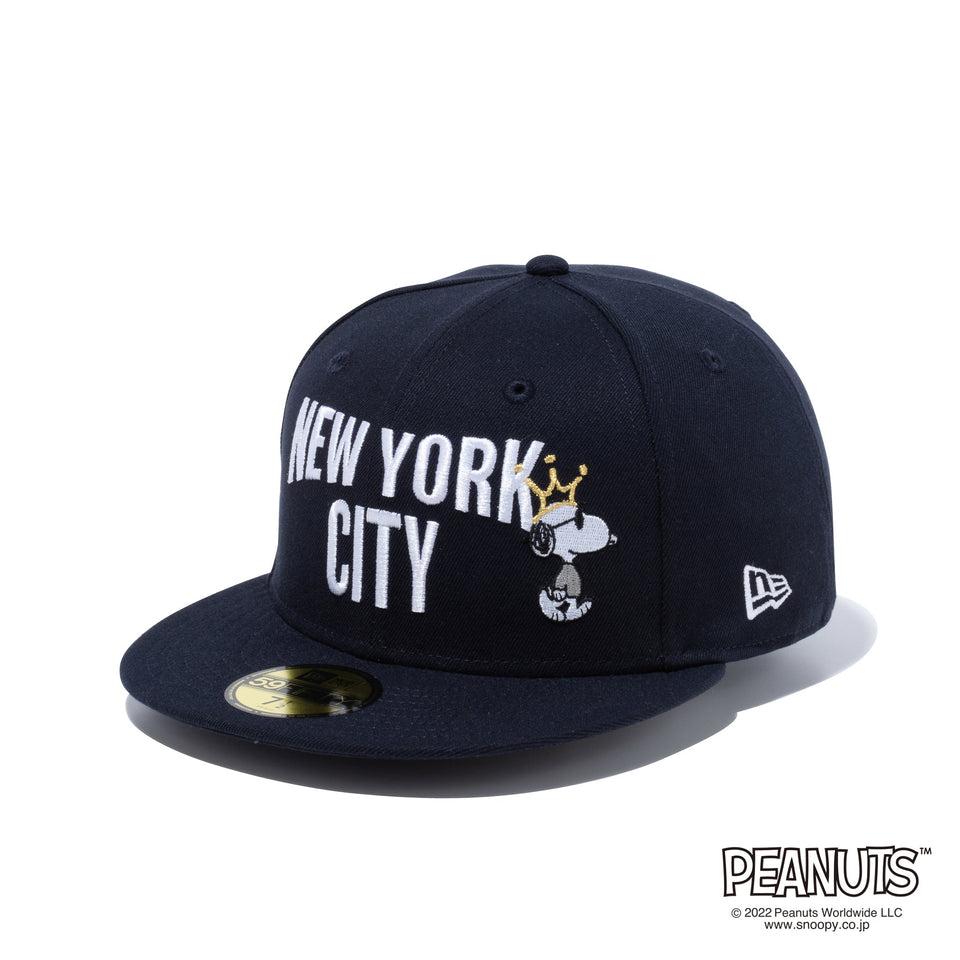 59FIFTY Peanuts NEW YORK CITY ジョー・クール 王冠 ネイビー