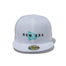 59FIFTY Performance Cap パフォーマンスキャップ ホワイト × ブラック/シーグラス【Performance Apparel】 - 13516097-700 | NEW ERA ニューエラ公式オンラインストア