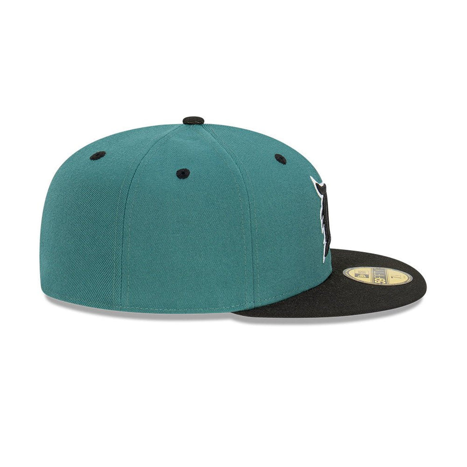 59FIFTY Pine & Black デトロイト・タイガース パインニードルグリーン グレーアンダーバイザー - 13518081-700 | NEW ERA ニューエラ公式オンラインストア