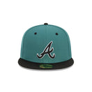 59FIFTY Pine & Black アトランタ・ブレーブス パインニードルグリーン グレーアンダーバイザー - 13518083-700 | NEW ERA ニューエラ公式オンラインストア