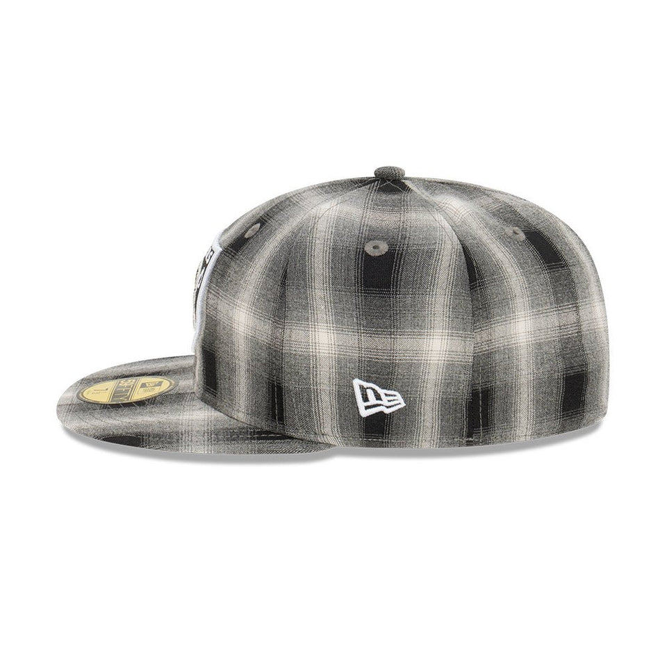 59FIFTY Plaid ラスベガス・レイダース ブラックチェック グレーアンダーバイザー - 13518088-700 | NEW ERA ニューエラ公式オンラインストア