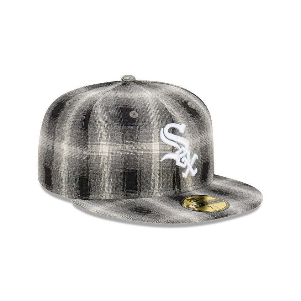 59FIFTY Plaid シカゴ・ホワイトソックス ブラックチェック グレーアンダーバイザー - 13518089-700 | NEW ERA ニューエラ公式オンラインストア