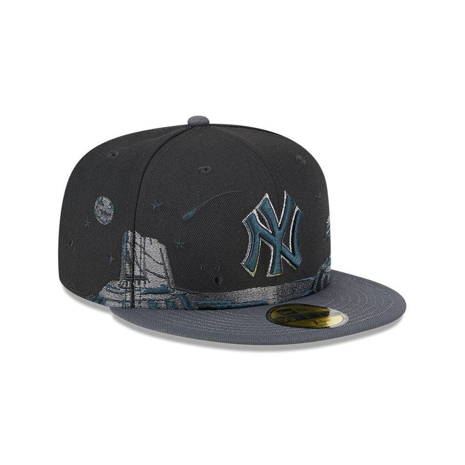 59FIFTY Planetary ニューヨーク・ヤンキース ブラック グレーアンダーバイザー - 13555032-700 | NEW ERA ニューエラ公式オンラインストア