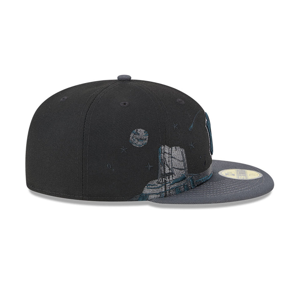 59FIFTY Planetary ニューヨーク・ヤンキース ブラック グレーアンダーバイザー - 13555032-700 | NEW ERA ニューエラ公式オンラインストア