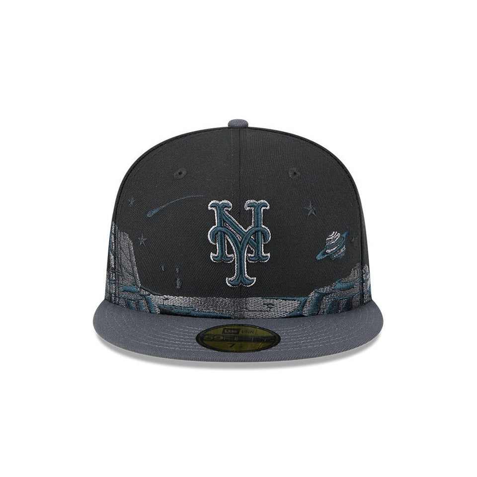 59FIFTY Planetary ニューヨーク・メッツ ブラック グレーアンダーバイザー - 13555033-700 | NEW ERA ニューエラ公式オンラインストア