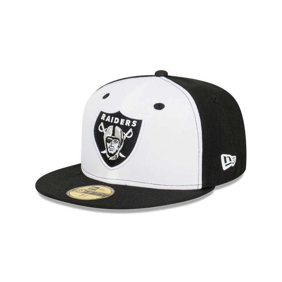 59FIFTY Raiders Pro Bowl Pack ラスベガス・レイダース ホワイト / ブラック ケリーアンダーバイザー