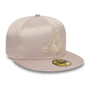 59FIFTY Rhinestone Satin ラインストーン アトランタ・ブレーブス ライトベージュ - 14171468-700 | NEW ERA ニューエラ公式オンラインストア