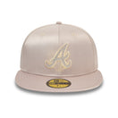 59FIFTY Rhinestone Satin ラインストーン アトランタ・ブレーブス ライトベージュ - 14171468-700 | NEW ERA ニューエラ公式オンラインストア