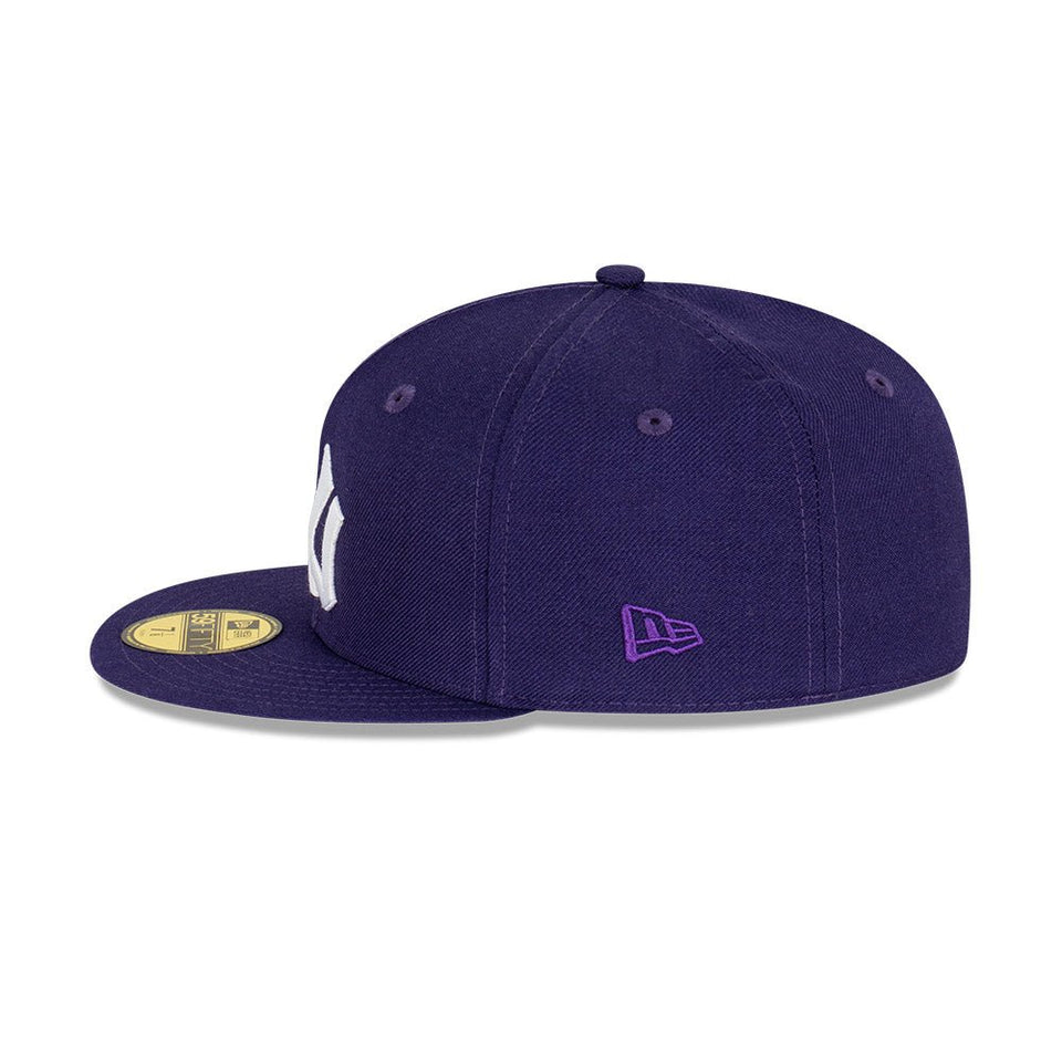 59FIFTY Royal Purple ニューヨーク・ヤンキース クーパーズタウン ネイビーパープル グレーアンダーバイザー - 13731688-700 | NEW ERA ニューエラ公式オンラインストア