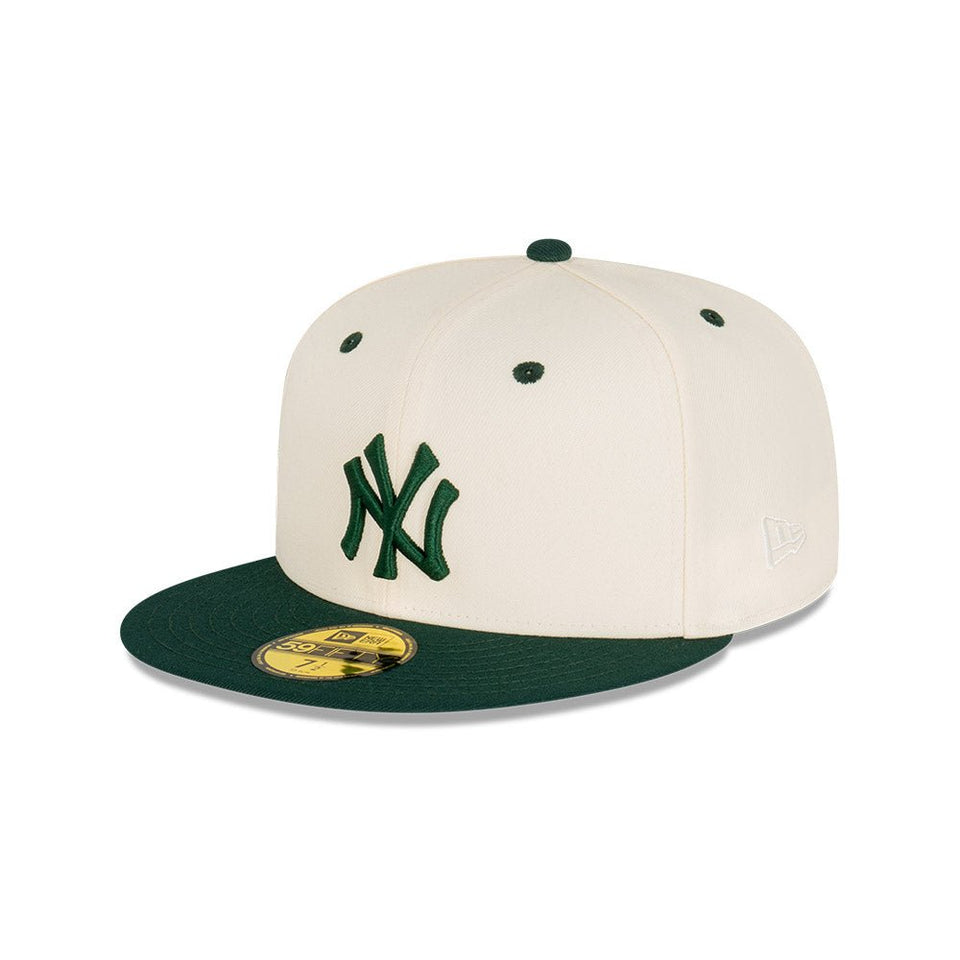 59FIFTY Rusty Green & Chrome ニューヨーク・ヤンキース クロームホワイト グリーンバイザー