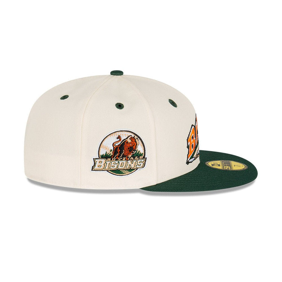 59FIFTY Rusty Green & Chrome バッファロー・バイソンズ クローム 