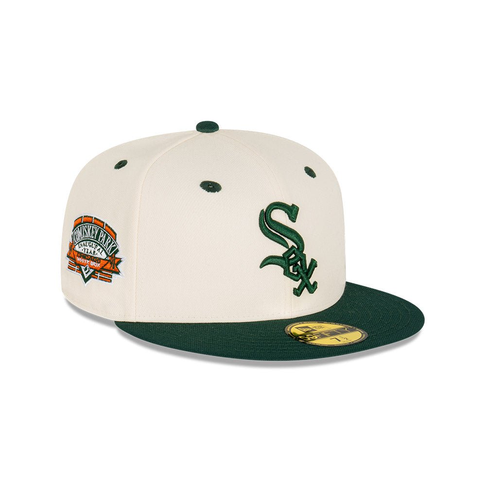 59FIFTY Rusty Green & Chrome シカゴ・ホワイトソックス クロームホワイト グリーンバイザー | ニューエラオンラインストア