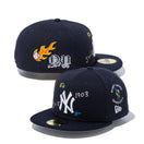 59FIFTY SCRIBBLE ニューヨーク・ヤンキース グレーアンダーバイザー - 13111040-700 | NEW ERA ニューエラ公式オンラインストア