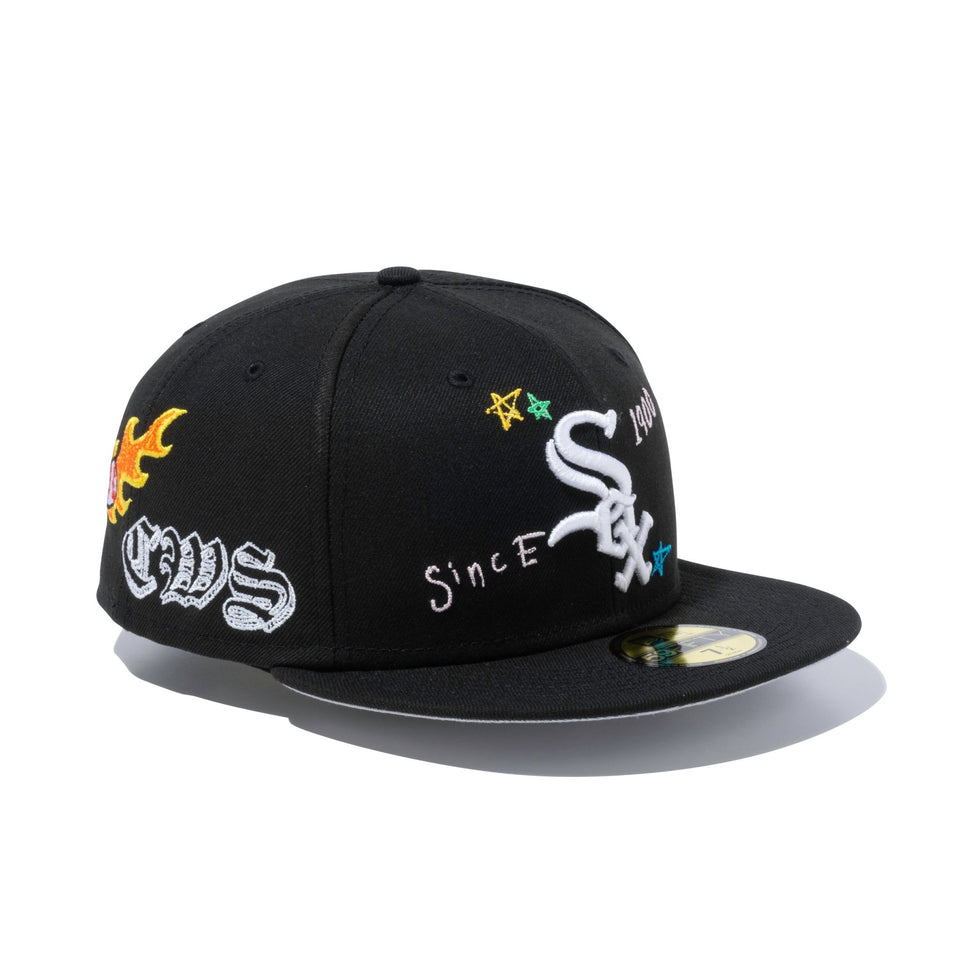 59FIFTY SCRIBBLE シカゴ・ホワイトソックス グレーアンダーバイザー - 13111044-700 | NEW ERA ニューエラ公式オンラインストア