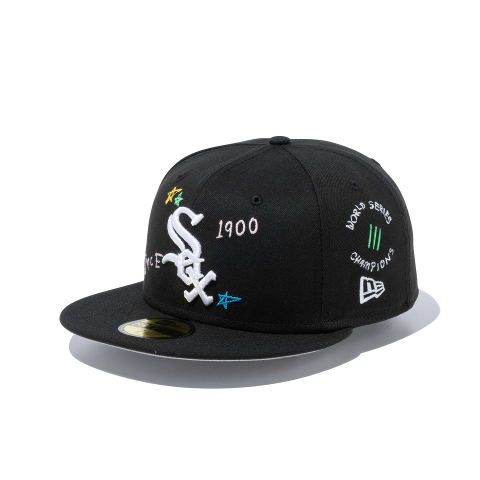 59FIFTY SCRIBBLE シカゴ・ホワイトソックス グレーアンダーバイザー - 13111044-700 | NEW ERA ニューエラ公式オンラインストア