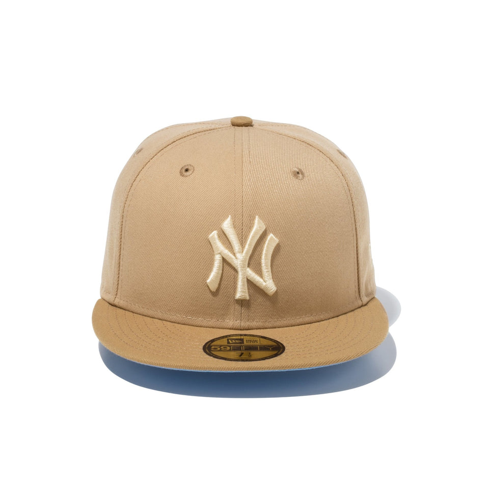 59FIFTY Seaside NY 野球キャメル スカイブルー 7 1/8 - 帽子