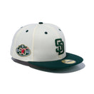 59FIFTY Sister City Collection YOKOHAMA サンディエゴ・パドレス クロームホワイト ダークグリーンバイザー - 13682233-700 | NEW ERA ニューエラ公式オンラインストア