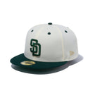 59FIFTY Sister City Collection YOKOHAMA サンディエゴ・パドレス クロームホワイト ダークグリーンバイザー - 13682233-700 | NEW ERA ニューエラ公式オンラインストア