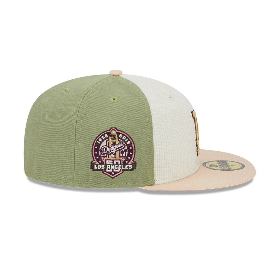 59FIFTY Thermal Front ロサンゼルス・ドジャース ホワイト / ピスタチオグリーン / ピンクベージュ - 14132555-700 | NEW ERA ニューエラ公式オンラインストア