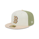 59FIFTY Thermal Front ボストン・レッドソックス ホワイト / ピスタチオグリーン / ピンクベージュ - 14132557-700 | NEW ERA ニューエラ公式オンラインストア