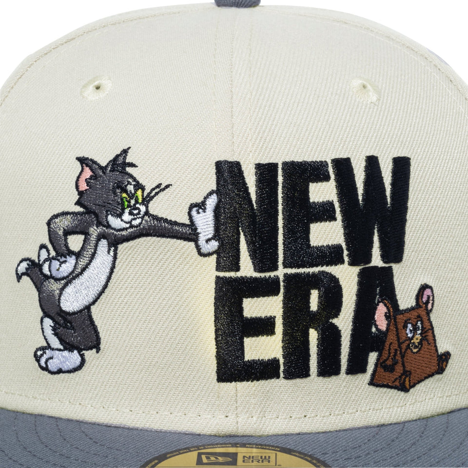 59FIFTY TOM and JERRY トムとジェリー スクエアロゴ ストーン