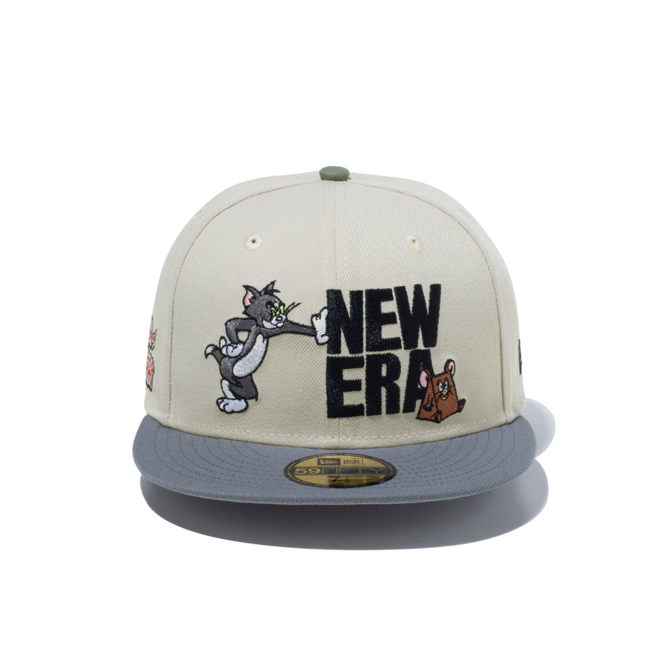 59FIFTY TOM and JERRY トムとジェリー スクエアロゴ ストーン