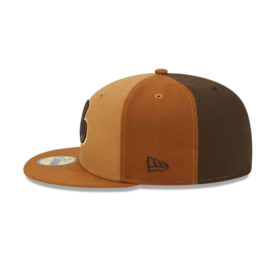 59FIFTY Tri-Tone Brown モントリオール・エクスポズ クーパーズタウン ブラウン マルチカラー イエローゴールドアンダーバイザー