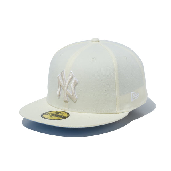 59FIFTY White Collection ニューヨーク・ヤンキース ホワイト × ホワイト ライトブルーアンダーバイザー | ニューエラ オンラインストア