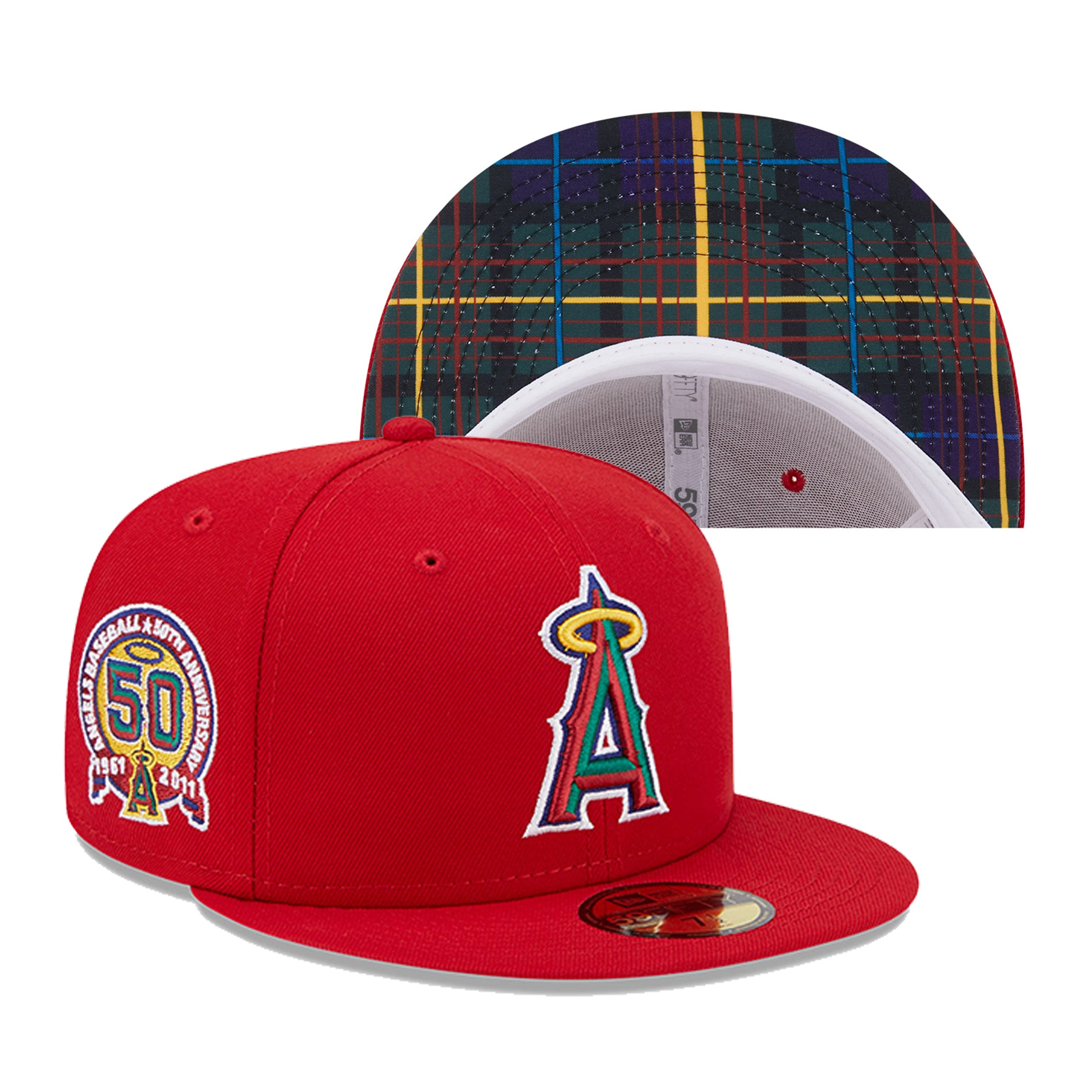 59FIFTY State Tartan ロサンゼルス・エンゼルス レッド | ニューエラ