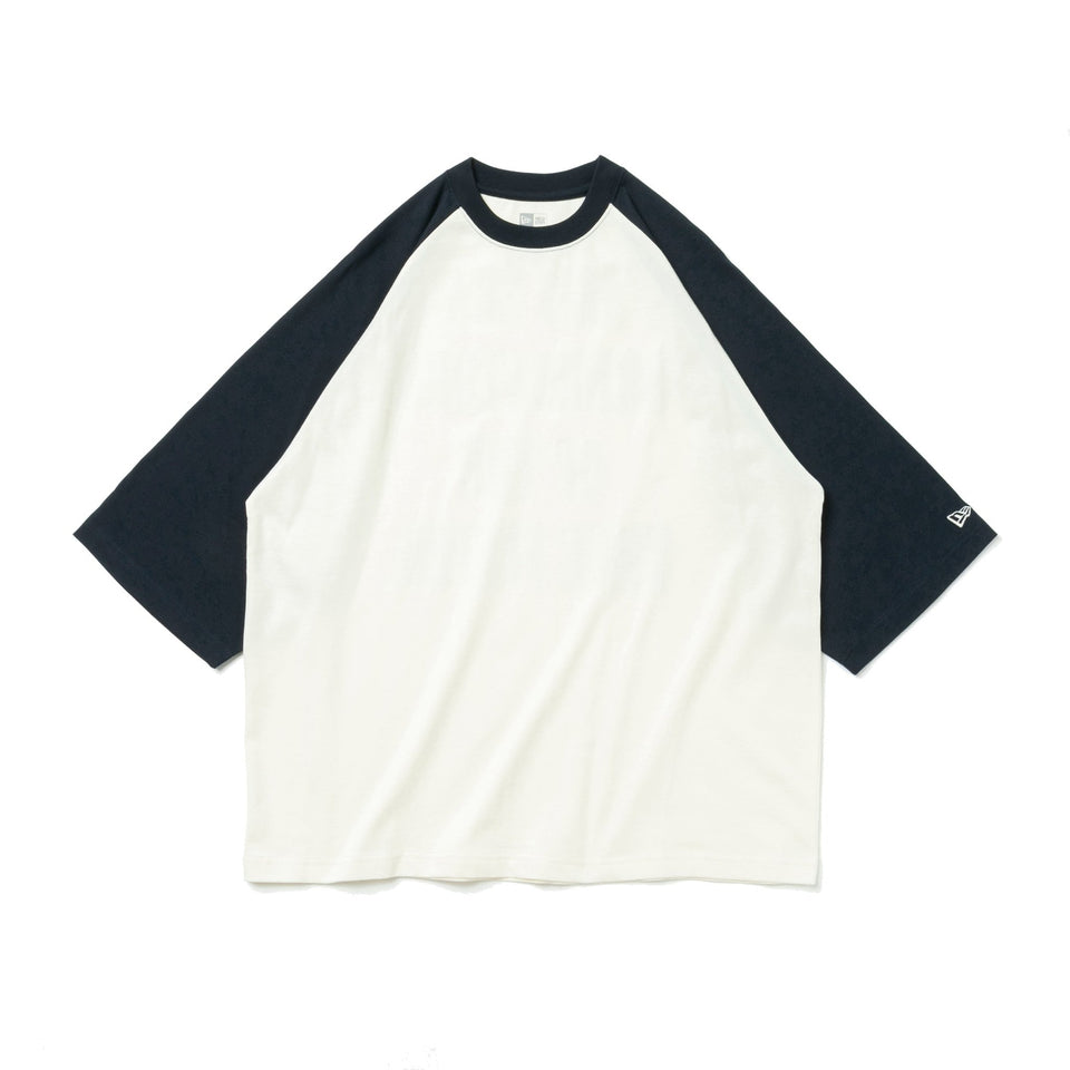 【SEQUEL】RAGLAN WHITE七分袖Tシャツ