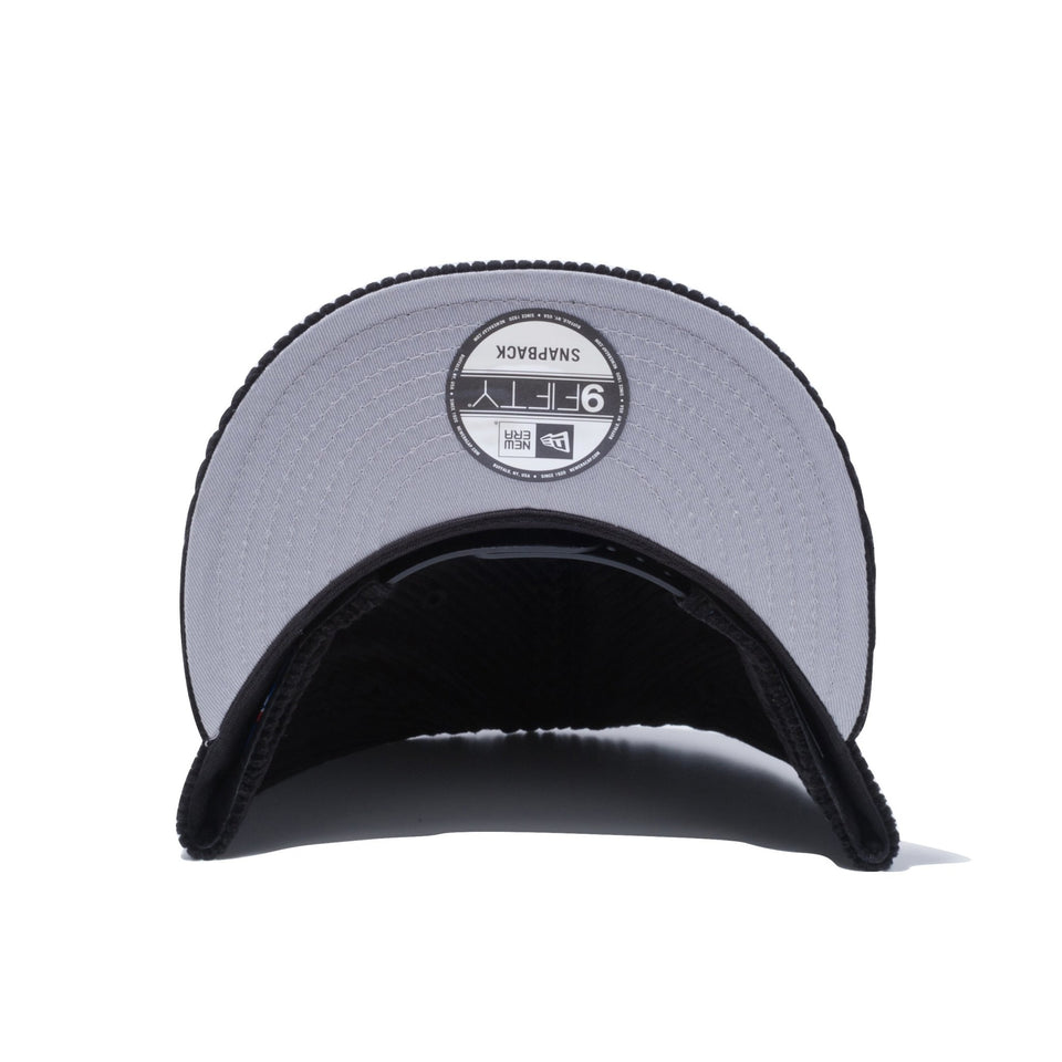 9FIFTY ニューヨーク・ヤンキース コーデュロイ ブラック × スノーホワイト グレーアンダーバイザー - 12540596-OSFM | NEW ERA ニューエラ公式オンラインストア