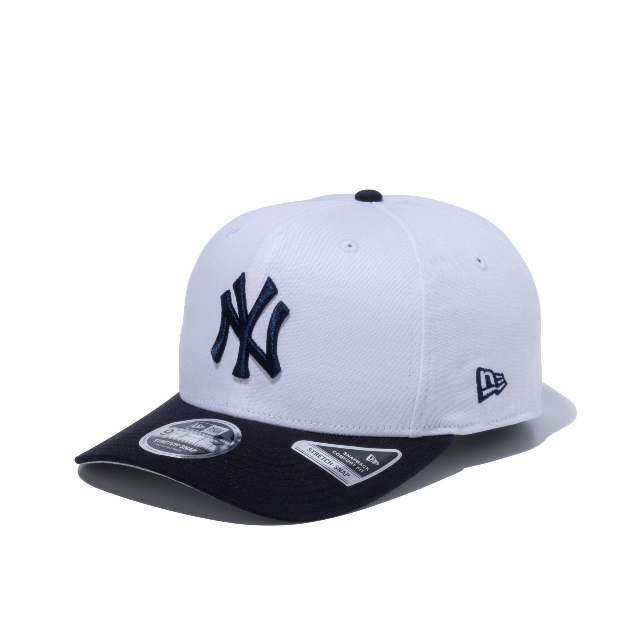 9FIFTY ストレッチスナップ ニューヨーク・ヤンキース ホワイト ネイビーバイザー