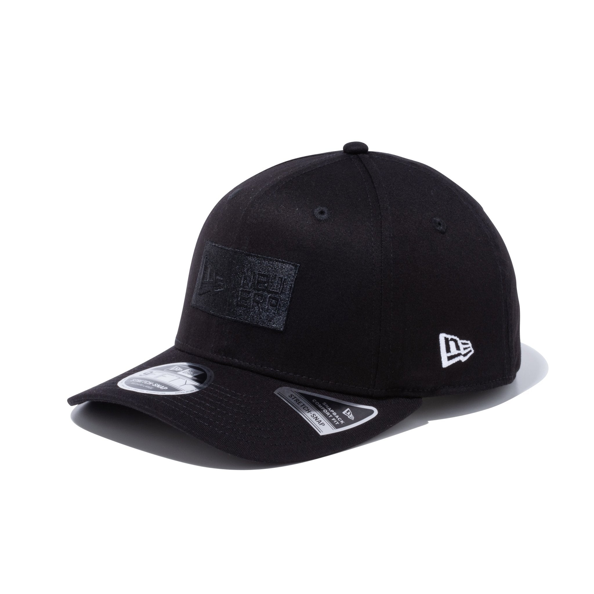 9FIFTY ストレッチスナップ ボックスロゴ ブラック × ブラック