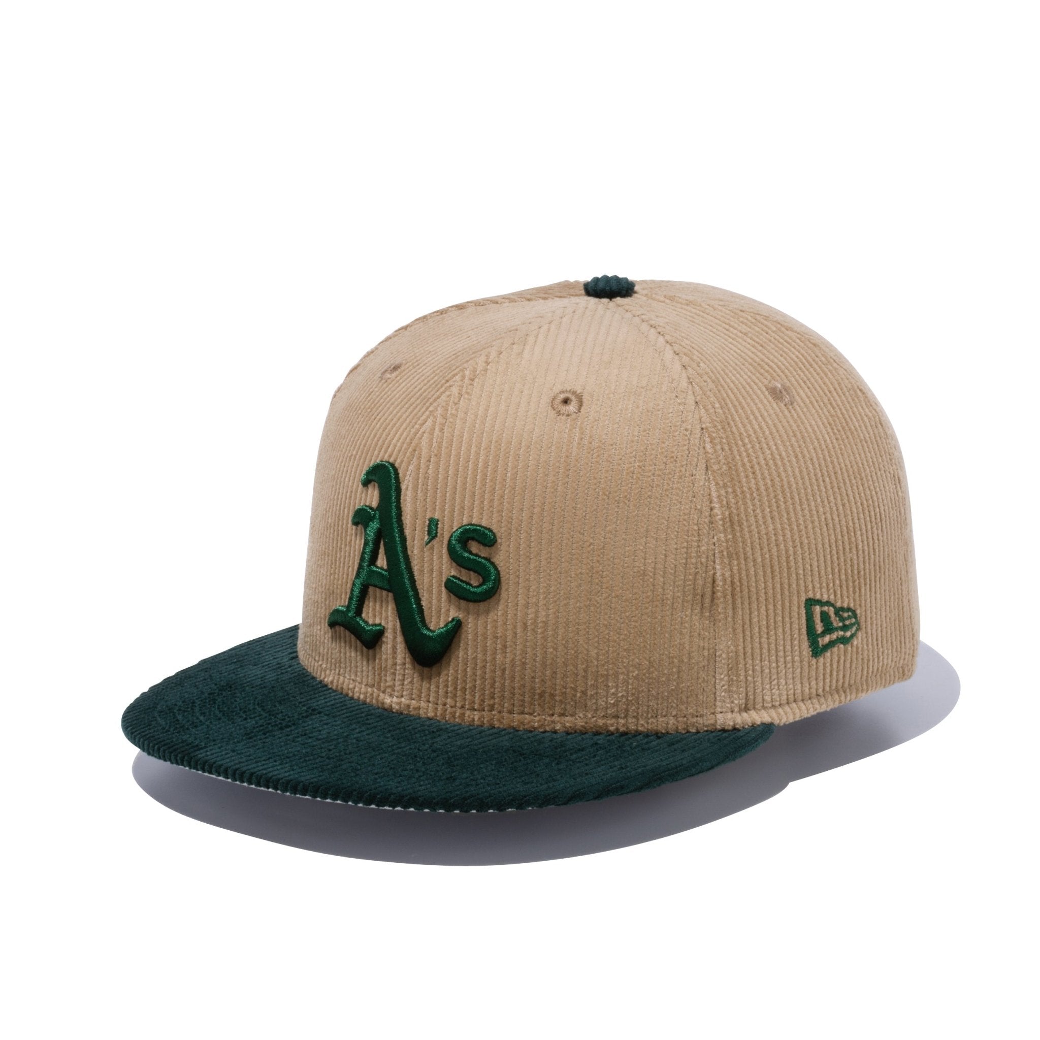 海外限定 NEWERA アスレチックス 2トーン キャップ ストーン カーキ