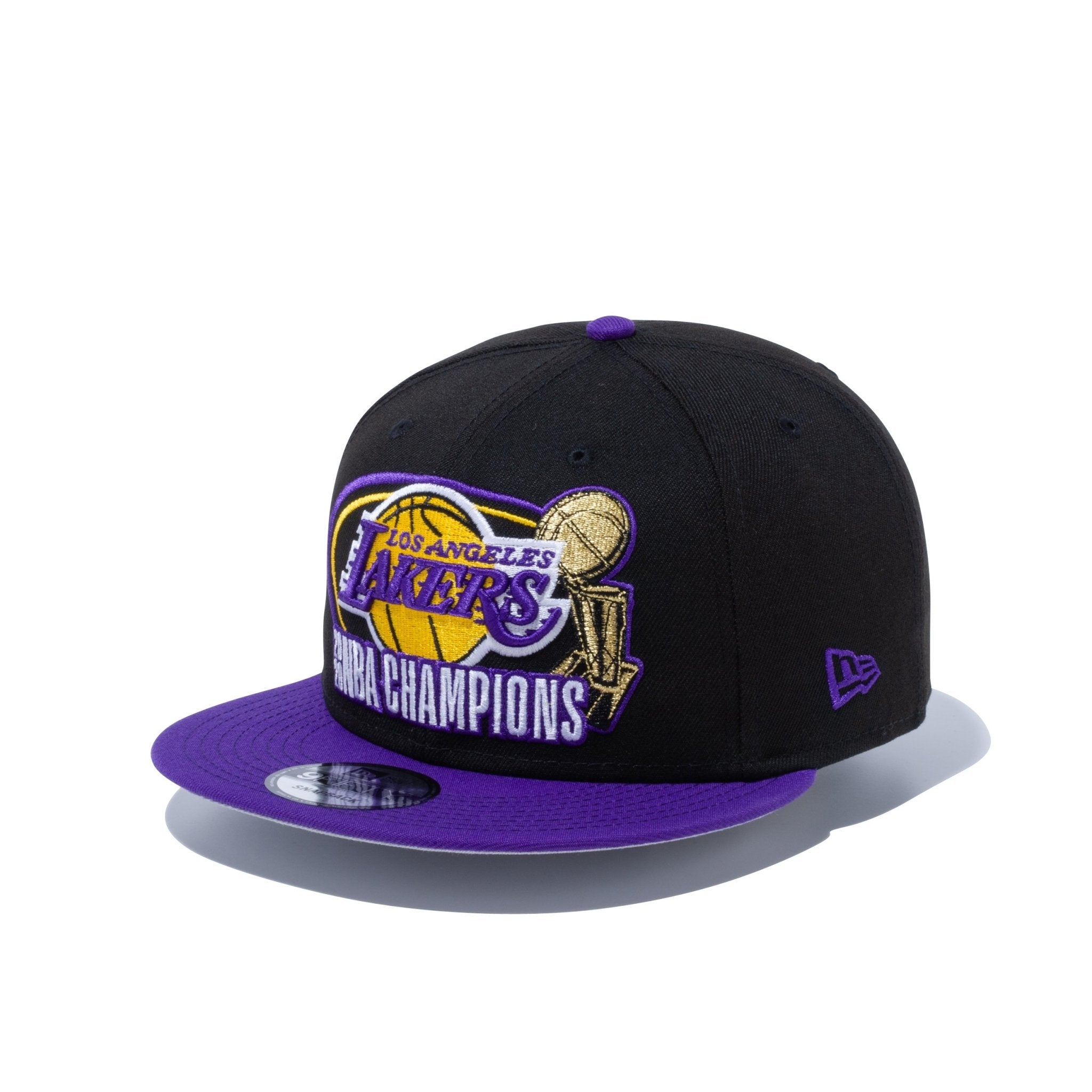 9FIFTY 2020 NBA CHAMPIONS ロサンゼルス・レイカーズ ブラック パープルバイザー