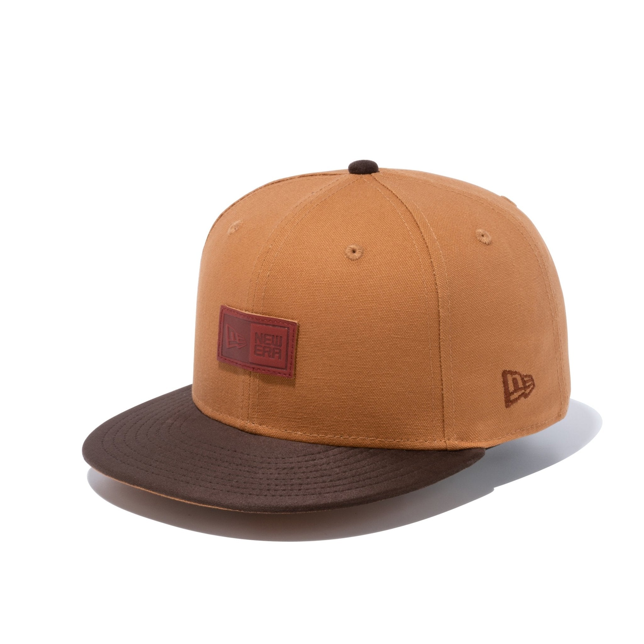 9FIFTY Hunting ハンティング レザーパッチ ダックタン ブラウン