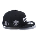 9FIFTY LAS VEGAS RAIDERS ラスベガス・レイダース マルチ ブラック - 12543789-OSFM | NEW ERA ニューエラ公式オンラインストア