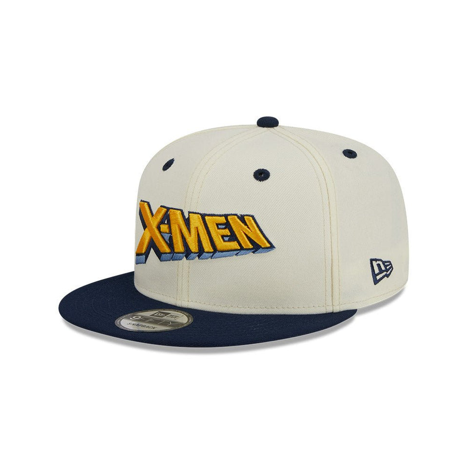 9FIFTY MARVEL X-Men クロームホワイト ネイビーバイザー