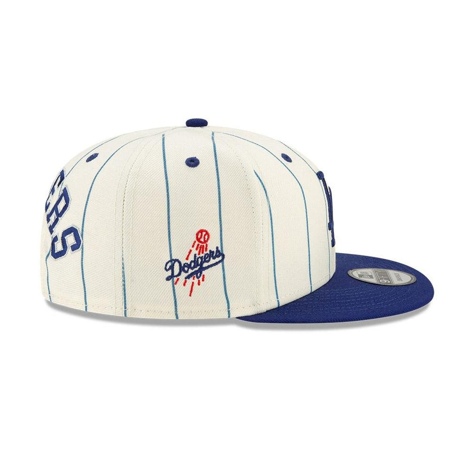 9FIFTY MLB Pinstripe ロサンゼルス・ドジャース グレーアンダーバイザー