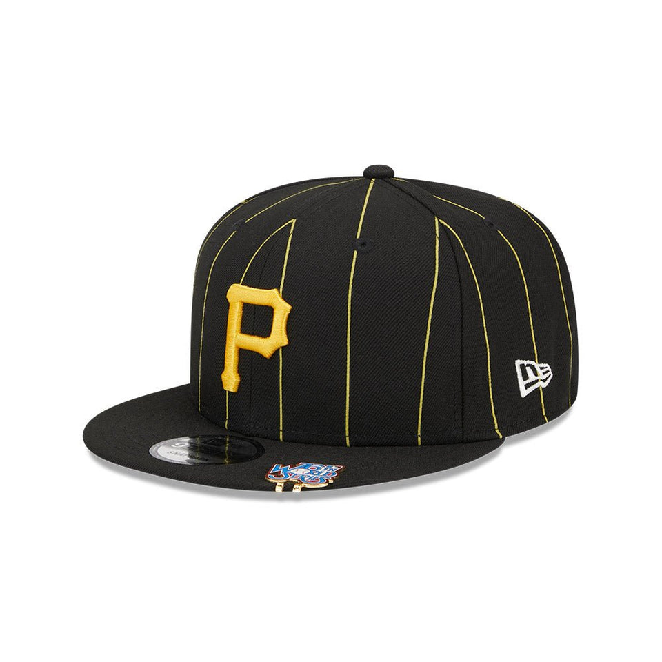 9FIFTY MLB Pinstripe Visor Clip ピッツバーグ・パイレーツ ブラック ケリーアンダーバイザー