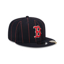 9FIFTY MLB Pinstripe Visor Clip ボストン・レッドソックス ネイビー ケリーアンダーバイザー - 13743481-OSFM | NEW ERA ニューエラ公式オンラインストア