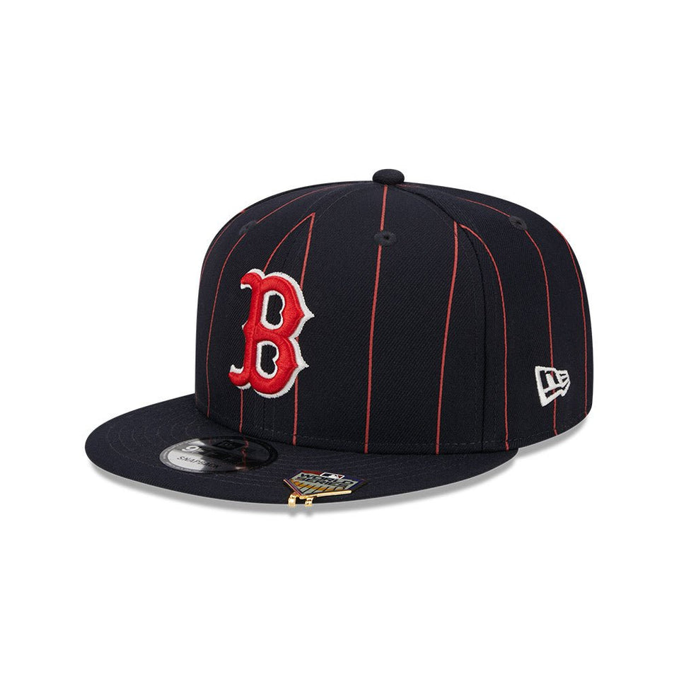 9FIFTY MLB Pinstripe Visor Clip ボストン・レッドソックス ネイビー ケリーアンダーバイザー - 13743481-OSFM | NEW ERA ニューエラ公式オンラインストア