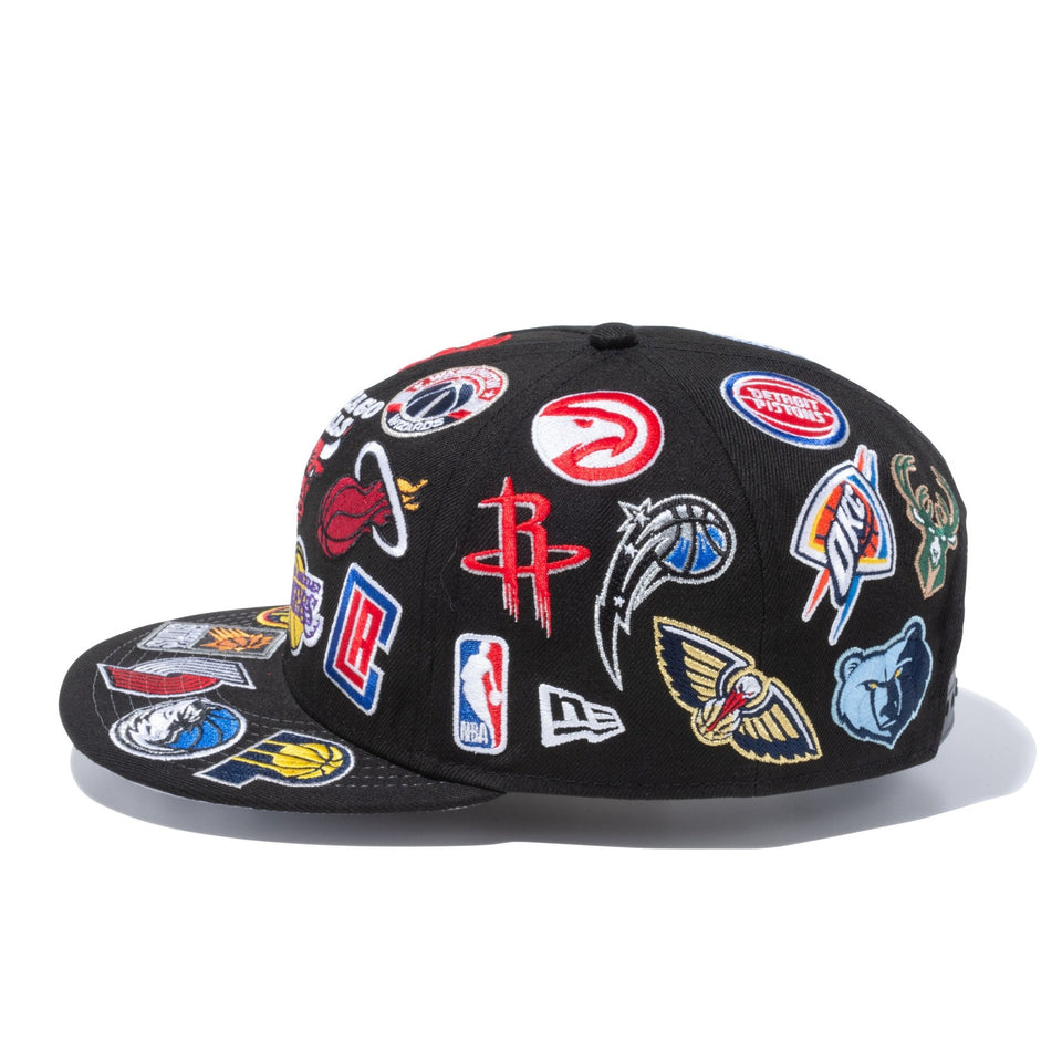 9FIFTY チームロゴオールオーバー NBA ブラック | ニューエラ