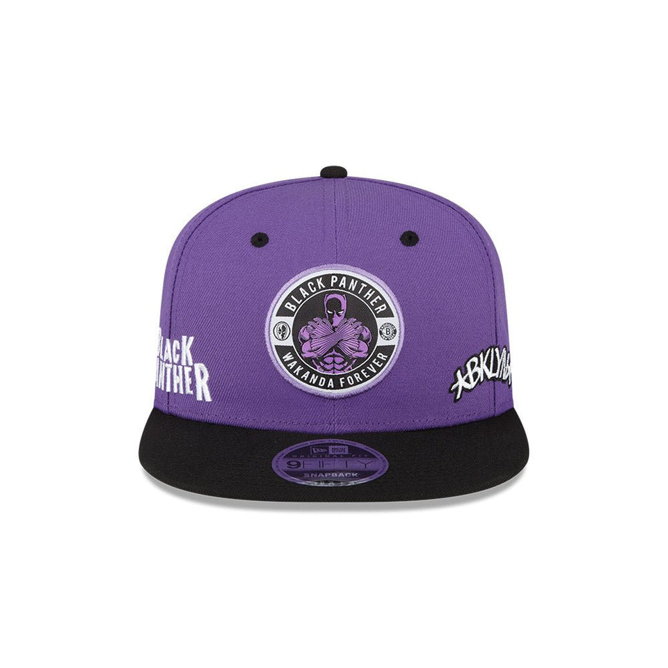 9FIFTY NBA x Marvel ブルックリン・ネッツ ブラックパンサー パープル ブラックバイザー - 13549237-OSFM | NEW ERA ニューエラ公式オンラインストア