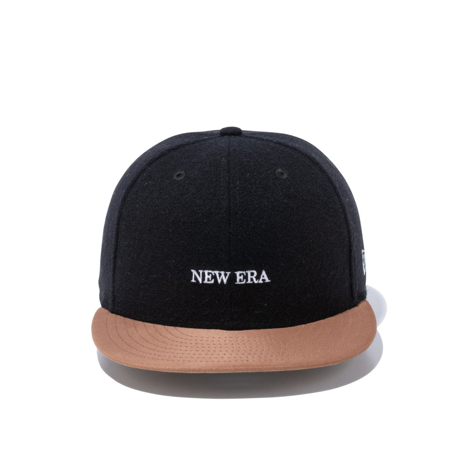 9FIFTY メルトン NEW ERA ブラック ブラウンスエードバイザー - 12853875-SM | NEW ERA ニューエラ公式オンラインストア