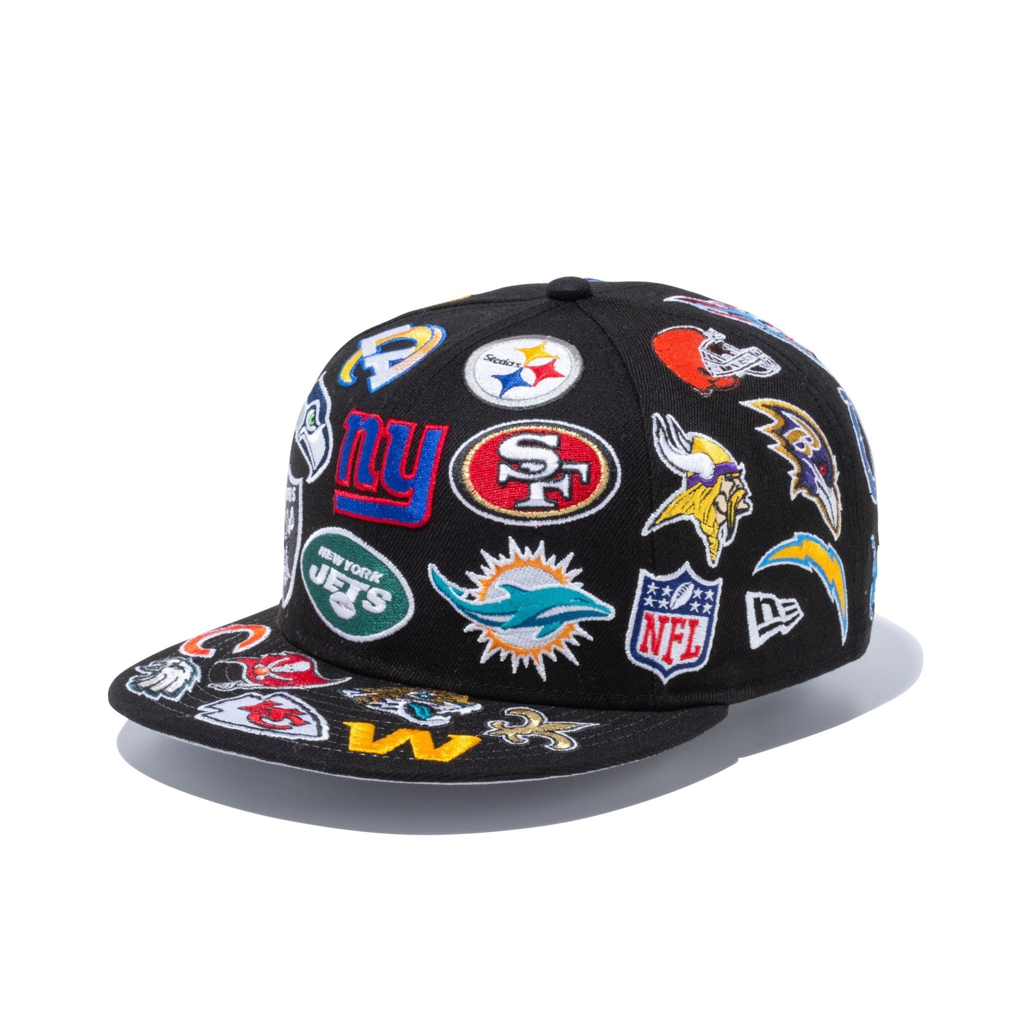 9FIFTY チームロゴオールオーバー NFL ブラック | ニューエラ