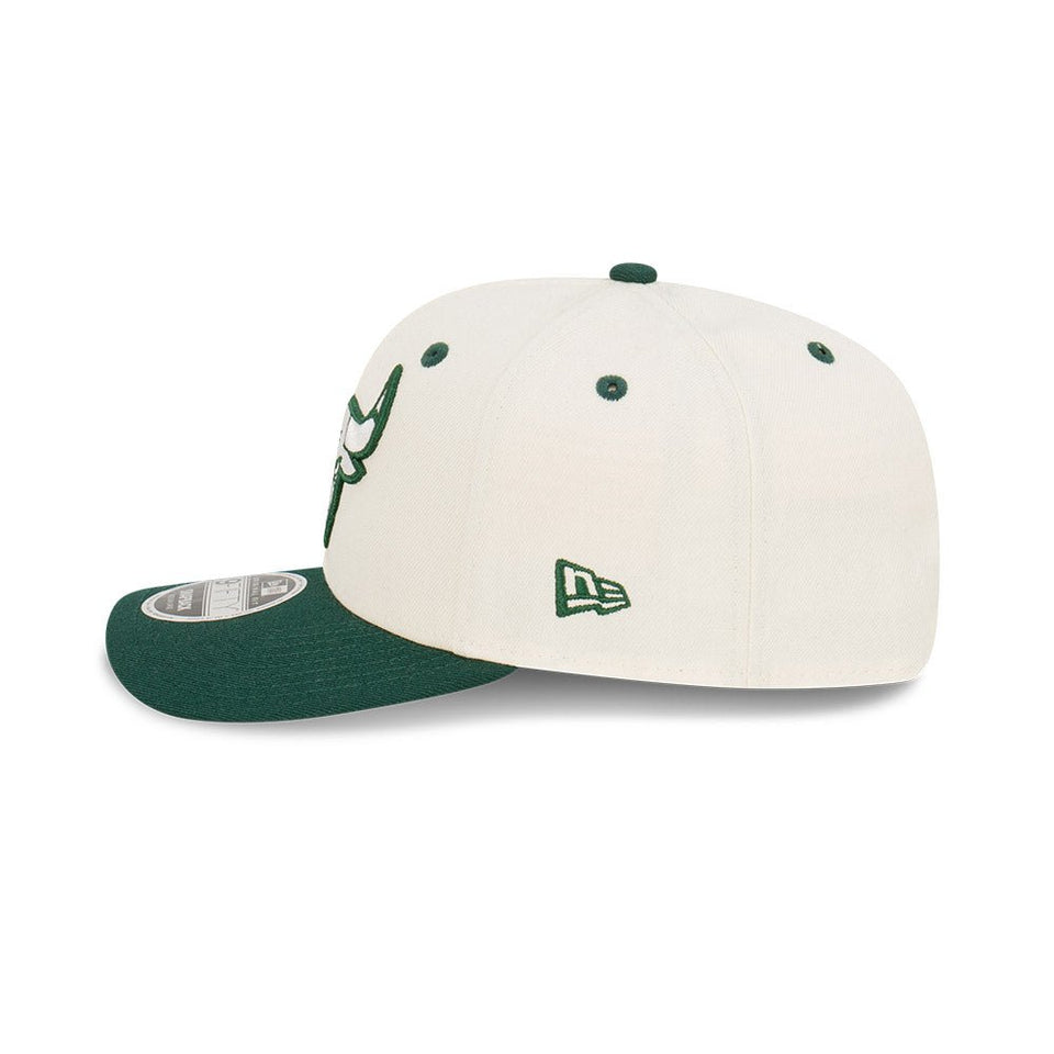 9FIFTY Original Fit Chrome & Green Visor シカゴ・ブルズ クロームホワイト × ダークグリーン